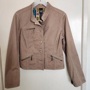 Work to Weekend Timeless Khaki Jacket Sz 10